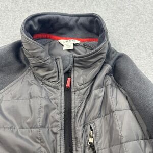 Orvis Quilted Fleece Jacket Full Zip Puffer Outdoor Coat‎ Gray XL/TG
